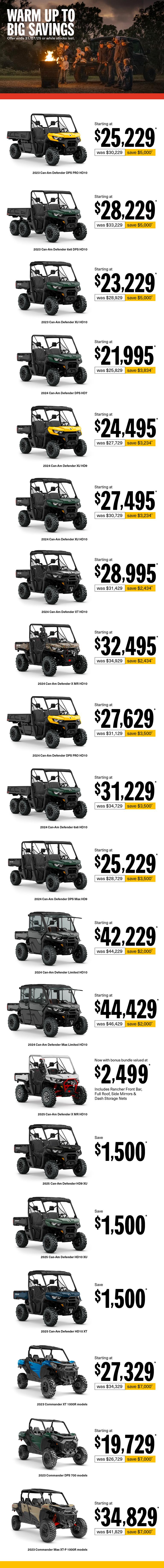 AU Can-Am Off-Road - Q2.75 Retail Program 2025